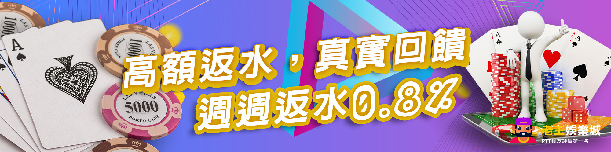 週週返水0.8%